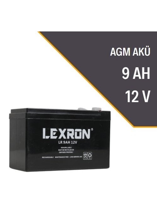 LEXRON 9AH-12V KURU TİP AKÜ