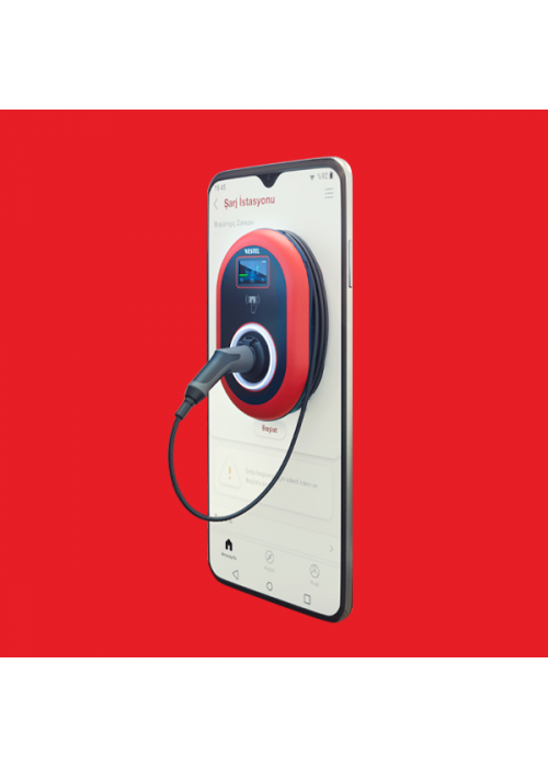 Vestel Elektrikli Araç Şarj İstasyonu EVC04 Smart 22kW Kablolu