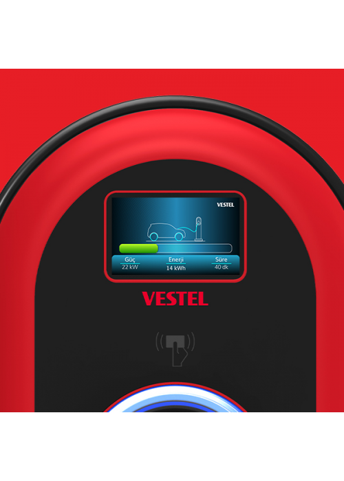 Vestel Elektrikli Araç Şarj İstasyonu EVC04 Smart 22kW Soketli