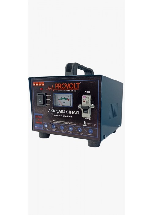 Akü Şarj Cihazı Provolt 12 Volt 18 Amperlik Akü İçin