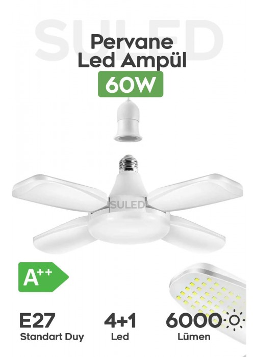 Pervane Led Ampül 60W 6000 Lümen